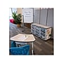 Luxor Mobile 9-Section Modular Classroom Storage Cabinet, 28.75"H x 18.2"D, White (MBS-STR-31-9L)~#|#~6D2D2BC7-3F31-4599-9E49674C4F26B9F6_sc7