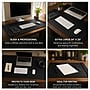 SUM Anti-Slip Faux leather Desk Pad with Side Rail, 34.5" x 24", Black (OSKDPD001)~#|#~6D33848F-8B99-4A12-898A45252BCCEA6D_sc7