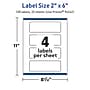 Avery TrueBlock Laser/Inkjet Rectangle Multipurpose Labels, 2" x 6", White, 100/Pack (94242)~#|#~6D34B5D0-B7F0-4FFC-8F85D1D705648404_sc7