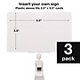 Global Printed Products Card Holder, 3.5" x 5.5", Clear Plastic, 3/Pack (CLIP-35X55)~#|#~6D3F2693-5494-4E4D-87A17664683163D8_sc7