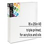 Liquitex BASICS Primed White Cotton Stretched Canvas, 16" x 20", 3/Pack (LIQ472016020)~#|#~6D46ACEA-0726-4200-BF5B119BEEEF987A_sc7