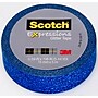Scotch® Expressions Glitter, 0.59" x 5.44 yds., Dark Blue Glitter (C514-BLU2)~#|#~6D524F3B-E6CC-462A-9595EDB86B225538_sc7