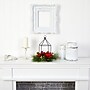 Nearly Natural Artificial Christmas Poinsettia, Berry and Pinecone Candle Holder Christmas Table Arrangement, 14" (A1855)~#|#~6D595AE0-6B32-4278-923E84808CA14D7B_sc7