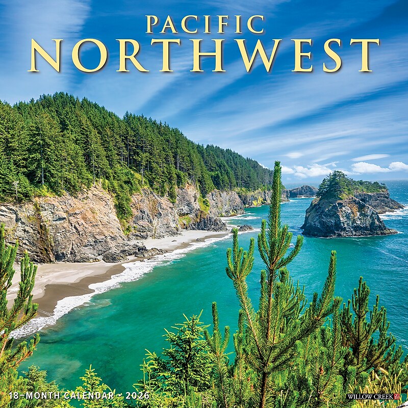 2026 Willow Creek Pacific Northwest 12" x 12" Monthly Wall Calendar (52280) image 1