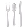 Party City Plastic Assorted Cutlery, Lightweight, White, 24 Pieces/Pack (AM4523-08)~#|#~6D5CDF48-5897-46B6-B347A18DF66F3305_sc7