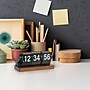 La Crosse Clock Rollins Mechanical Black Flip Analog Quartz Tabletop Clock (536-526B)~#|#~6D638933-54FE-451F-A44A908147D5CD54_sc7