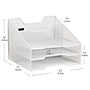Mind Reader 5-Compartment Metal Mesh File Organizer, White (MESHBOX5-WHT)~#|#~6D709B20-A131-4005-BEBB738023EE51F0_sc7