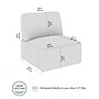 Bush Business Furniture Assemble Modular Lounge Chair, Armless, Fog Fabric (ASM130FGF-03)~#|#~6D71F588-7626-4CDC-968220C37C0A8189_sc7