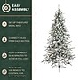 Fraser Hill Farm 7.5' Flocked Mountain Pine Artificial Christmas Tree, 550 Lights (FFMP075-6SNEZ)~#|#~6D7788B2-75CA-4F71-AA398A69AC00AAFC_sc7