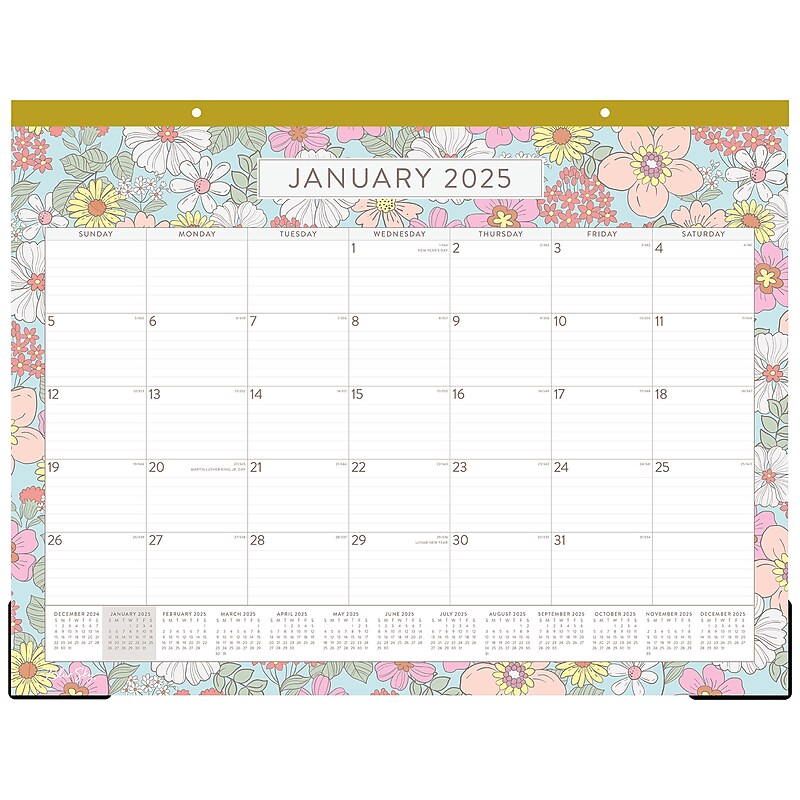 2025 Blue Sky Kiera 22" x 17" Monthly Desk Pad Calendar (152465) image 1
