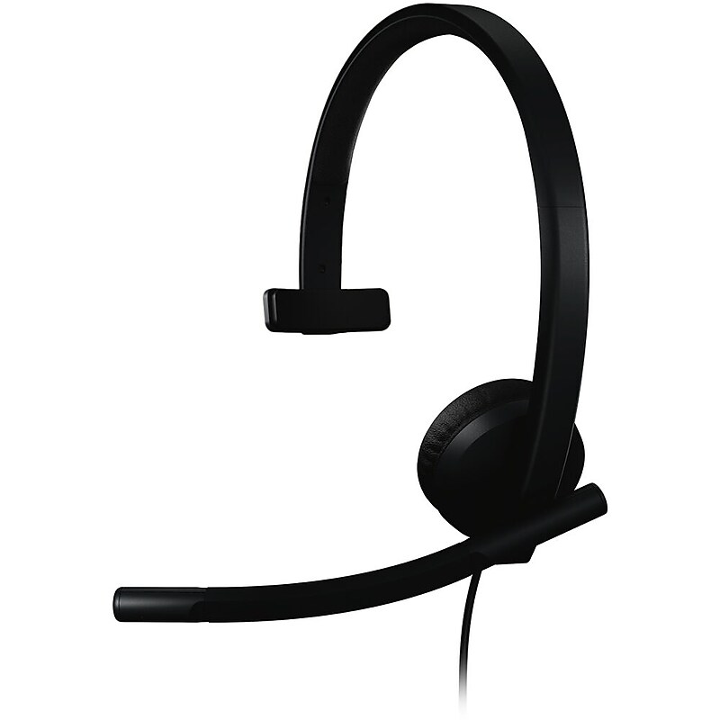 Logitech H570e USB-C Noise Canceling Mono Over-the-head Headset, MT Certified (981-001425) image 1