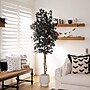 Nearly Natural Artificial Halloween Black Ficus Tree, 6' (T5137)~#|#~6D811DD4-F1DA-4B1F-8180F8A9008772EC_sc7