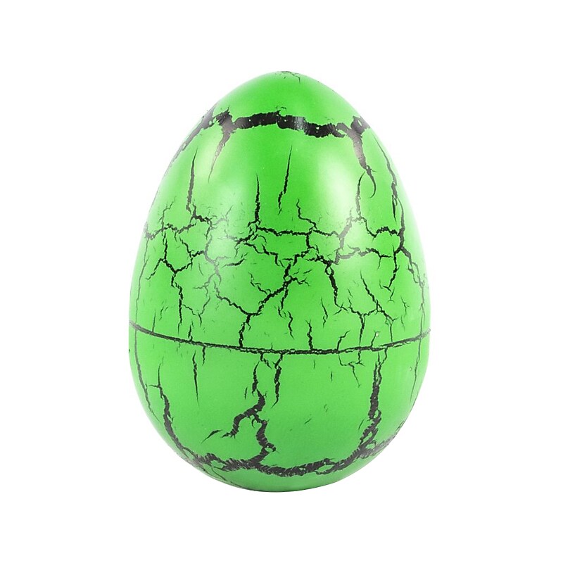 Keycraft NURCHUMS Large Triceratops Hatching Egg, Green/Black (NV274) image 1