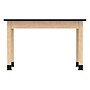 Diversified Woodcrafts School Classroom Rectangular Science Lab Table, 48" x 24", Light Hardwood (P7106M30N)~#|#~6D8307F3-F3C9-44C5-B22F0A4FDBEBAC12_sc7