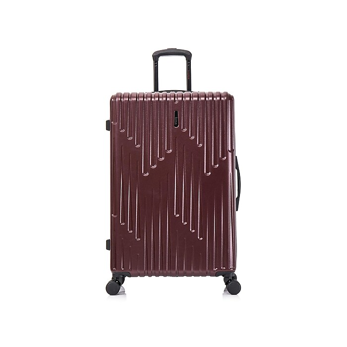 InUSA Drip 28 Hardside Suitcase 4 Wheeled Spinner Wine IUDRI00L WIN Staples