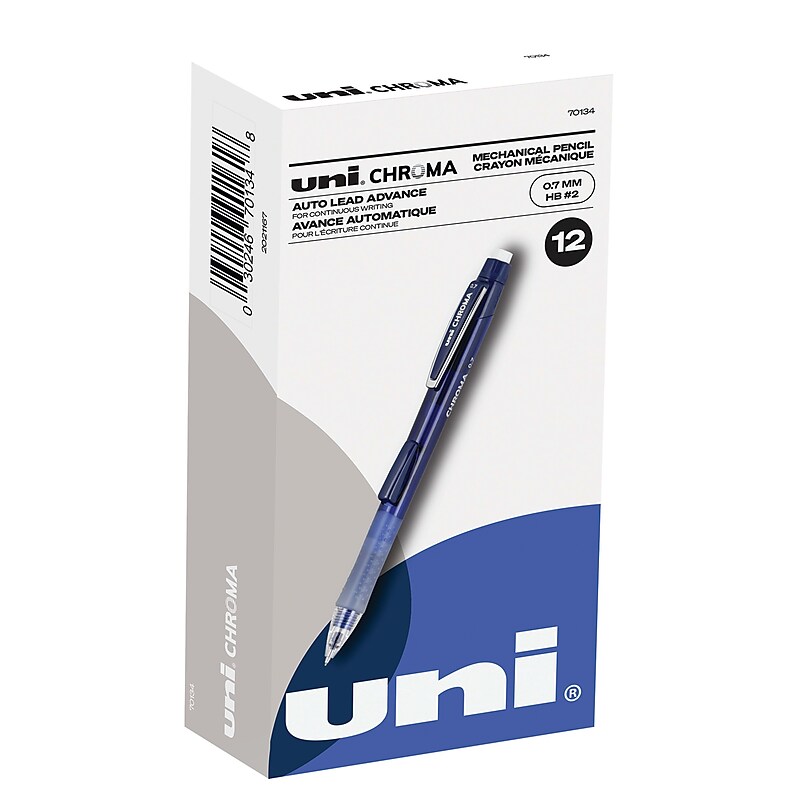 uniball CHROMA Mechanical Pencil, 0.7mm, #2 Medium Lead, Dozen (70134) image 1