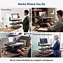 Uncaged Ergonomics Adjustable Standing Desk Converter with Keyboard Tray, Black (CDM)~#|#~6D90575E-E67B-49B3-882F9D5B73EC5E7D_sc7