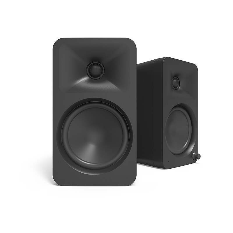 Kanto ORA4 140W Bluetooth Reference Speakers, Black, Pair (ORA4MB) image 1
