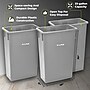 Alpine Industries Polypropylene Commercial Indoor Trash Can with Dolly, 23-Gallon, Gray, 3/Pack (ALP477-GRY-3PKD)~#|#~6D9338C9-B942-4C4B-80A780F1607986C7_sc7