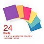 Staples Notes, 3" x 3", Sorbet Collection, 100 Sheet/Pad, 24 Pads/Pack (S-33BO24)~#|#~6D9E645F-4813-4A87-A22805FF3CA9C888_sc7