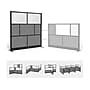 Luxor Expanse Series 7-Panel System Starter Wall, 70"H x 70"W, Freestanding, Black/Gray PET/Acrylic (MW-7070-FCGB)~#|#~6D9EC167-3320-4966-974F52B9F5D7B887_sc7