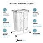 AdirOffice Blueprint Steel Vertical Plan Center Large File Storage Cart, White (614-WHI-KIT1)~#|#~6D9FC377-C60F-485C-AE5B696AE94B2ECE_sc7