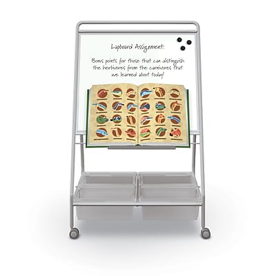 TLC 2 Mobile Dry Erase Easel With Tubs - Thumbnail 3