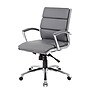 BOSS® Caresoft Plus Executive Series Mid Back Executive Chair with Metal Chrome Finish, Grey (B9476-GY)~#|#~6DA2D725-AD28-404C-81A7B6454354B327_sc7