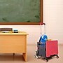 Dbest Stair Climber Quik Cart Swing Lid Four Swivel Wheeled Rolling Crate Teacher Utility, Red (01-953)~#|#~6DA951A9-BD82-4073-879F497C91F4CB86_sc7