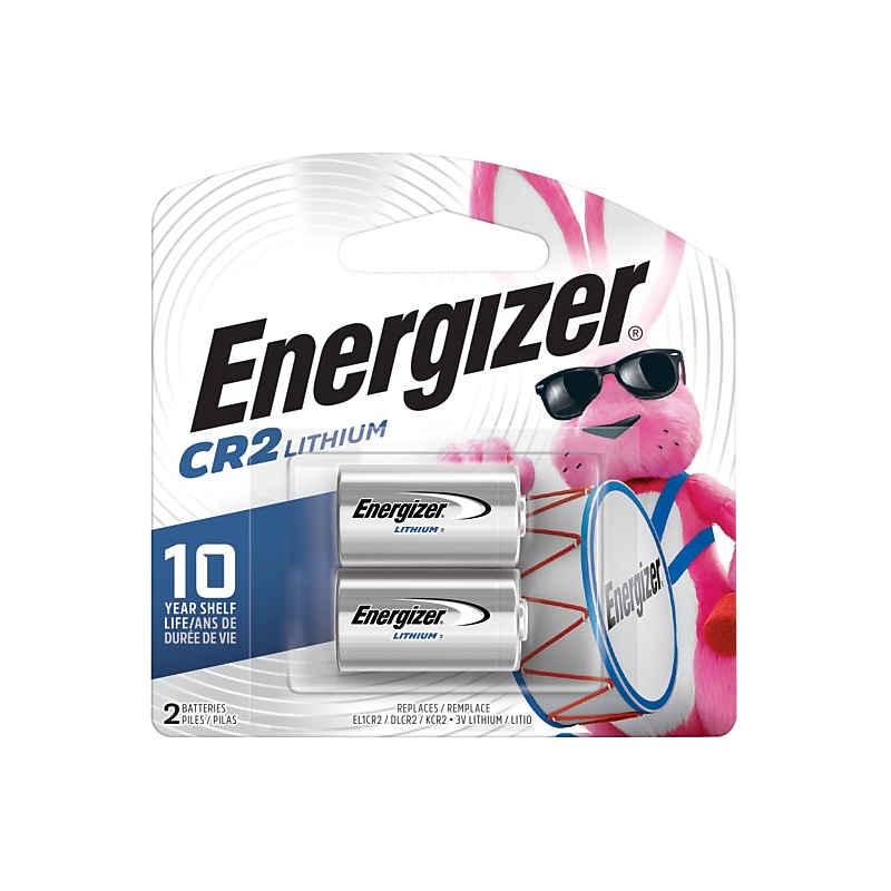 Energizer CR2 Lithium Batteries, 2/Pack (EL1CR2BP2) image 1