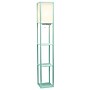 Creekwood Home Classix 3-Tier Storage LED Floor Lamp with Charging Ports & Outlet, with Feit LED Bulb, Aqua (CWF-3009-AU-LB)~#|#~6DB22032-90A6-4A8B-9DF92241776BF155_sc7