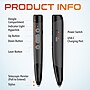 Delton LP99 2.4GHz Wireless Presentation Remote Laser Pointer Stylus and 30” Telescopic Pointer, Black (DLP99)~#|#~6DB255D6-A9F2-415B-99C773504F066499_sc7