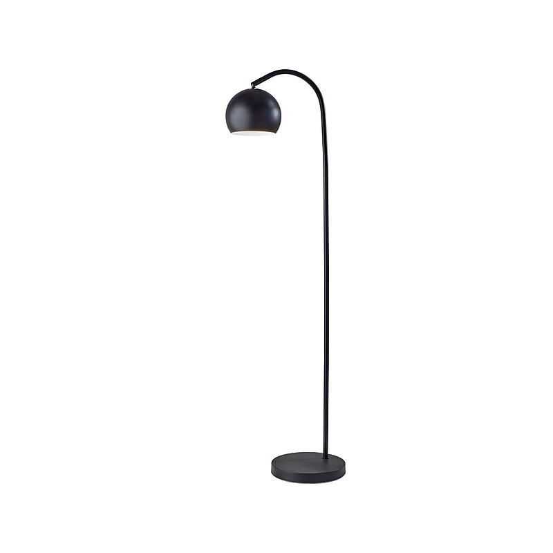 Adesso Emerson 59" Metal Floor Lamp with Globe Shade (5138-01) image 1