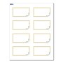 Avery Double Gold Border w/ Florals Matte Blank Card, White, 80/Pack (S00-D2Q)~#|#~6DB6BF7D-45E7-455A-BAD191500784AF74_sc7