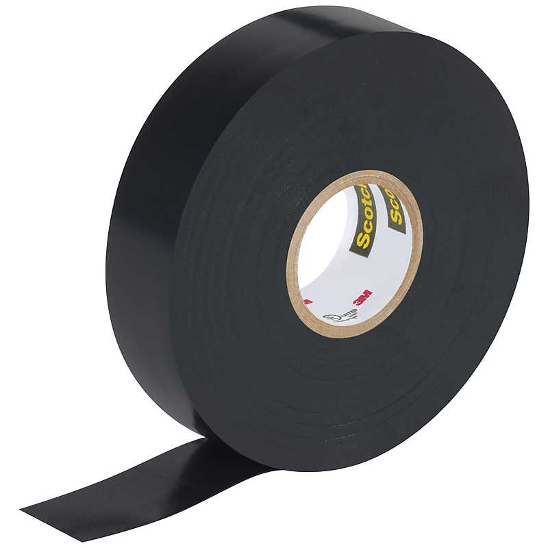 3M Super 88 Vinyl Electrical Tape, 0.75" x 66', Black, 10/Carton (T96408810PK) image 1