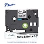 Brother P-touch Laminated Label Tape, ~3/4" x 26.2', Black on Clear (TZe141)~#|#~6DBB3719-5970-481D-A49A6AE894CB5A95_sc7