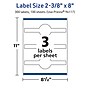Avery TrueBlock Laser/Inkjet Decorative Edge Multipurpose Labels, 2-3/8" x 8", White, 300/Box (94117)~#|#~6DC4AD81-7E8B-4133-A64EA3532672D4A5_sc7