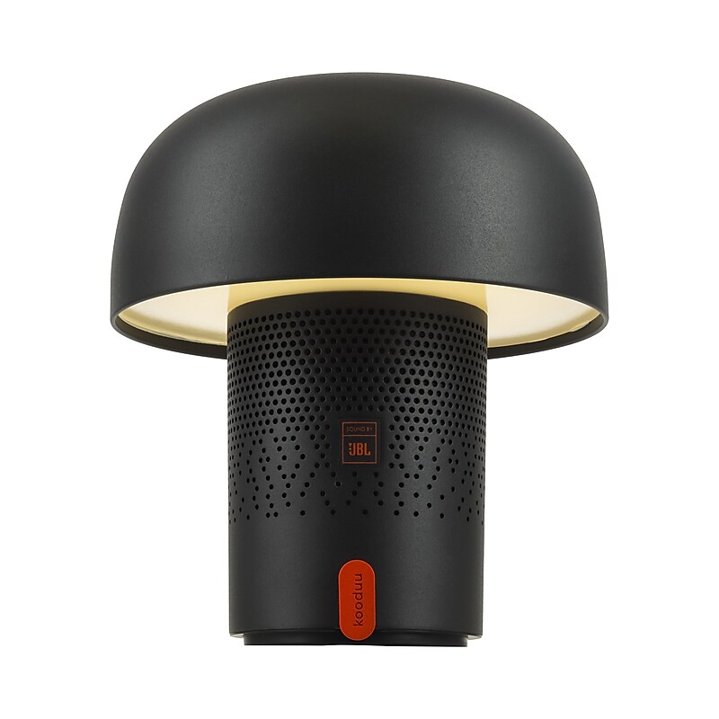 Kooduu Sensa Play 8.5" LED Speaker Lamp with USB Port, Black (1203-01) image 1