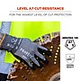 Ergodyne ProFlex 7072 Nitrile Coated Cut-Resistant Gloves, ANSI A7, Gray, Medium, 1 Pair (10313)~#|#~6DC8A4C8-A50E-4BC0-95E45296B360D919_sc7