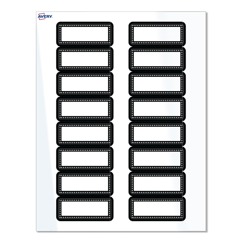 Avery Laser/Inkjet Rectangle Multipurpose Labels, 1" x 2-5/8", White, 160/Pack (S00-D24) image 1