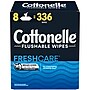 Cottonelle FreshCare Flushable Wipes, White, 42 Sheets/Pack, 8 Packs/Carton (51826)~#|#~6DCDD22F-9652-4CC5-87BBC720D44B19F5_sc7