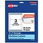 Avery Rectangle Laser Multipurpose Labels, 3" x 7", White, 75/Pack (19479399341)~#|#~6DD1BD2A-036D-4F14-A67185705D36EE74_sc7