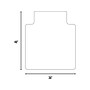 Staples Hard Floor Chair Mat with Lip, 36" x 48", Clear Vinyl (22024-US)~#|#~6DD4A9B2-827E-40E0-ADE7F45A9C1B7EDC_sc7