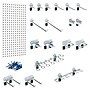 Triton Products LocBoard 18" x 36" x 9/16" Steel Square Hole Pegboard, 18 Assorted Hooks (LB18-1WH-KIT)~#|#~6DD80D0D-1E09-4B1B-9E8FAD4EA5CCF81D_sc7