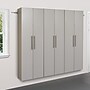 Prepac™ HangUps 72" Laminate 3 Piece Storage Cabinet Set C, Light Gray~#|#~6DDA03C5-2C65-47E3-84C83E202BA234FE_sc7
