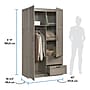 Sauder Select 71"H Storage Armoire, 2 Drawers, Silver Sycamore (426126)~#|#~6DDA1EAE-304E-4D2C-80532AF1074D11D8_sc7
