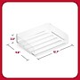 TRU RED™ Side Load Stackable Plastic Letter Tray, Clear(TR62288)~#|#~6DE4F834-75A4-4094-8A979FE9F88B3591_sc7
