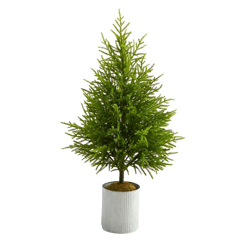 Nearly Natural Norfolk Island Pine Natural Look Artificial Tree, 49" (T1509) image 1