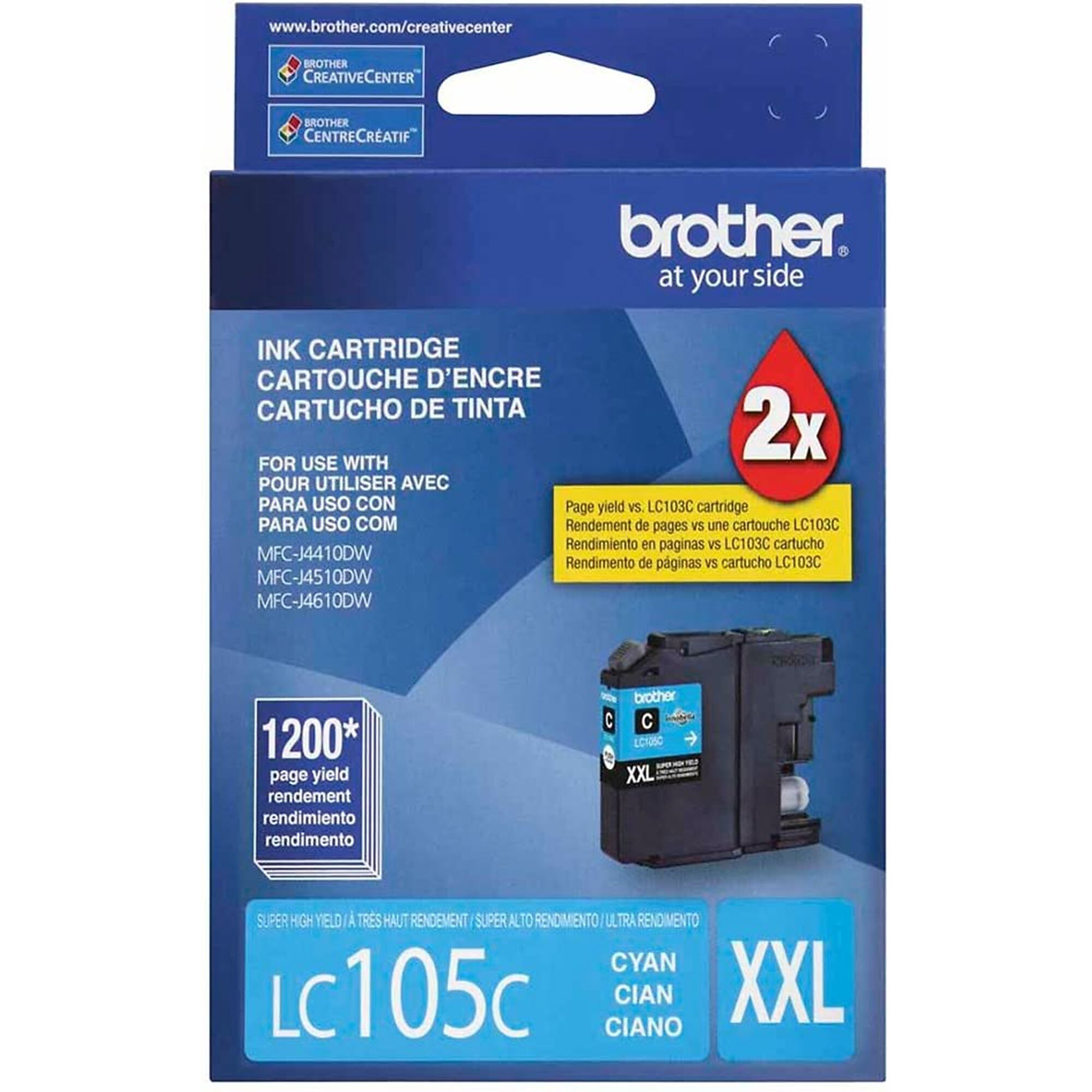 Brother LC105C Cyan Extra High Yield Ink   Cartridge Sansujyuku sansujyuku.com