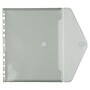 JAM Paper Plastic Binder Pocket, Gray, 3/Pack (235738956AX3)~#|#~6DEE0E70-AA71-4156-A79AAB7BD65C8E8A_sc7